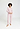 Full-body view of a women model wearing HA rose bath cotton L/SLV Pajama