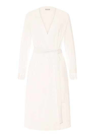 Front cutout view of HA off white cotton Robe 115cm