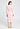 Back view of a women model wearing HA rose bath cotton Robe 115cm