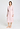 Full-body view of a women model wearing HA rose bath cotton Robe 115cm