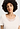 Close-up view of a women model wearing HA off white cotton S/SLV Nightdress 100cm