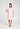 Front view of a women model wearing HA rose bath cotton S/SLV Nightdress 100cm