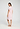 Back view of a women model wearing HA rose bath cotton S/SLV Nightdress 100cm
