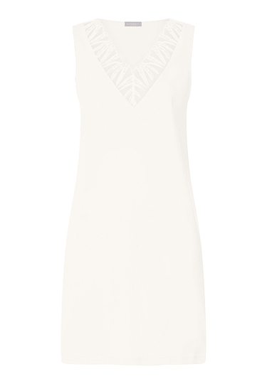 Front cutout view of HA off white cotton Sleeveless Nightdress 90cm