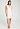 Front view of a women model wearing HA off white cotton Sleeveless Nightdress 90cm
