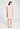 Back view of a women model wearing HA rose bath cotton Sleeveless Nightdress 90cm