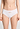 Front view of a women model wearing HA off white cotton Maxi Briefs