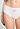 Close-up view of a women model wearing HA off white cotton Maxi Briefs