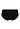 Back cutout view of HA black cotton Midi Briefs