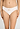 Front view of a women model wearing HA off white cotton Midi Briefs