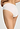 Back view of a women model wearing HA off white cotton Midi Briefs