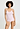 Front view of a women model wearing HA rose bath cotton Spaghetti Top