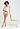 Full-body view of a women model wearing HA rose bath cotton Spaghetti Top