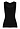 Front cutout view of HA black cotton Tank Top