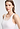 Close-up view of a women model wearing HA off white cotton Tank Top