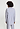 Back view of a women model wearing HA lilian stripes modal/viscose/tencel L/SLV Bigshirt