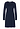 Front cutout view of HA deep navy modal/viscose/tencel L/SLV Nightdress 95cm