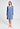 Front view of a women model wearing HA bluebird modal/viscose/tencel L/SLV Nightdress 95cm