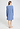 Back view of a women model wearing HA bluebird modal/viscose/tencel L/SLV Nightdress 95cm