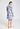Back view of a women model wearing HA graceful forms modal/viscose/tencel L/SLV Nightdress 95cm