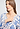 Close-up view of a women model wearing HA graceful forms modal/viscose/tencel L/SLV Nightdress 95cm