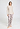 Full-body view of a women model wearing HA moonlight modal/viscose/tencel L/SLV Shirt