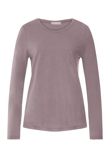 Front cutout view of HA stormy rose modal/viscose/tencel L/SLV Shirt