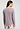 Back view of a women model wearing HA stormy rose modal/viscose/tencel L/SLV Shirt