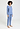 Full-body view of a women model wearing HA bluebird modal/viscose/tencel L/SLV Shirt
