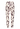 Back cutout view of HA divided circles modal/viscose/tencel Long Pants