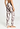 Back view of a women model wearing HA divided circles modal/viscose/tencel Long Pants