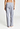 Back view of a women model wearing HA lilian stripes cotton Long Pants