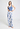 Full-body view of a women model wearing HA graceful forms modal/viscose/tencel Long Pants