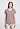 Front view of a women model wearing HA stormy rose modal/viscose/tencel S/SLV Shirt