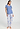Full-body view of a women model wearing HA bluebird modal/viscose/tencel S/SLV Shirt