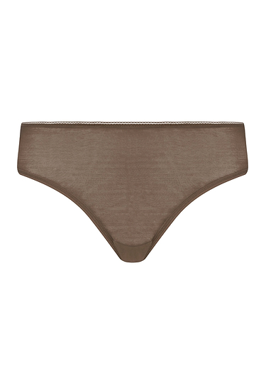 Front cutout view of HA natural teak microfibre Maxi Briefs