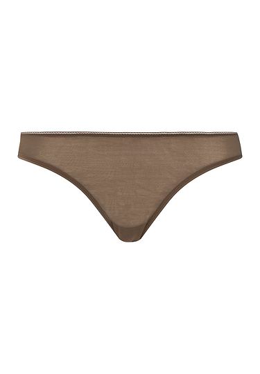 Front cutout view of HA natural teak microfibre Mini Briefs