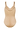 Back cutout view of HA beige microfibre Soft Bra Bodysuit