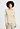 Front view of a women model wearing HA creamy silk modal/viscose/tencel L/SLV Shirt