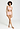 Full-body view of a women model wearing HA rosewater microfibre Crop Top