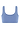 Back cutout view of HA bluebird microfibre Crop Top