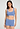 Front view of a women model wearing HA bluebird microfibre Crop Top