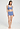 Full-body view of a women model wearing HA bluebird microfibre Crop Top