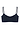 Back cutout view of HA deep navy microfibre Crop Top