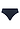 Front cutout view of HA deep navy microfibre Midi Briefs