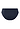 Back cutout view of HA deep navy microfibre Midi Briefs