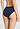 Back view of a women model wearing HA deep navy microfibre Midi Briefs