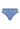 Front cutout view of HA bluebird microfibre Midi Briefs