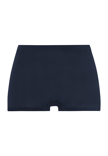 Front cutout view of HA deep navy microfibre Panty
