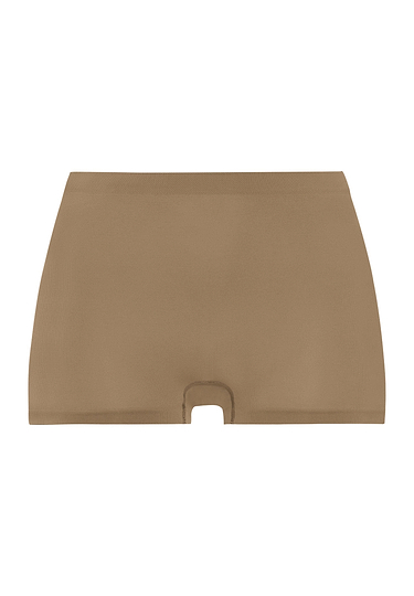 Front cutout view of HA suede camel microfibre Panty